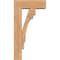 Ekena Millwork Merced Block Smooth Bracket w/ Offset Brace, Western Red Cedar, 5 1/2"W x 14"D x 26"H BKT0604X14X26MRC05SWR - alternate 3